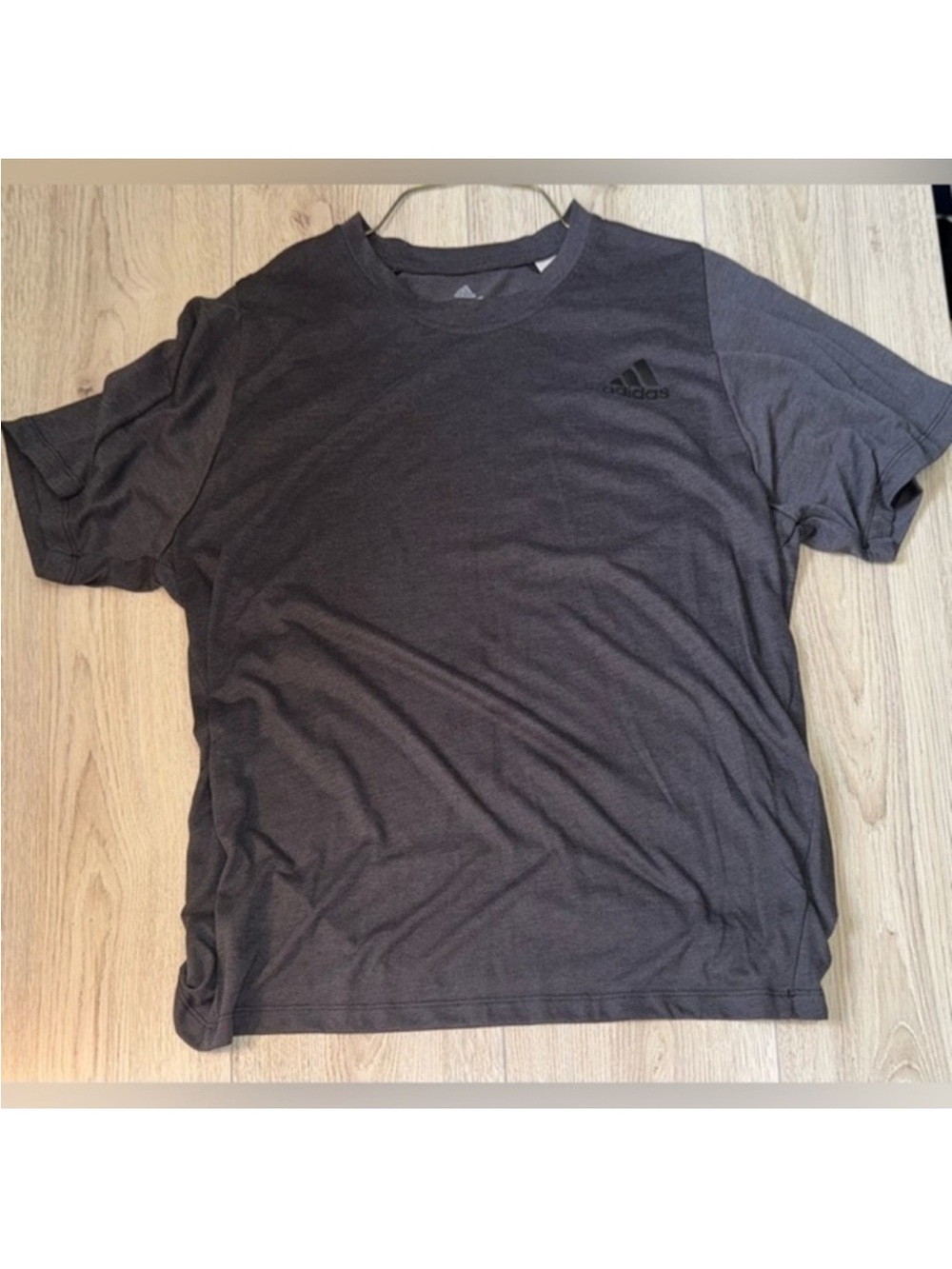 Adidas grey short sleeve shirt top